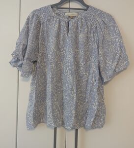 Downeast Perwinkle Peasant Blouse